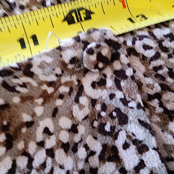 Zara Animal Print Wrap Dress Size M Brown/Cream (NWT) - Picture 11 of 16